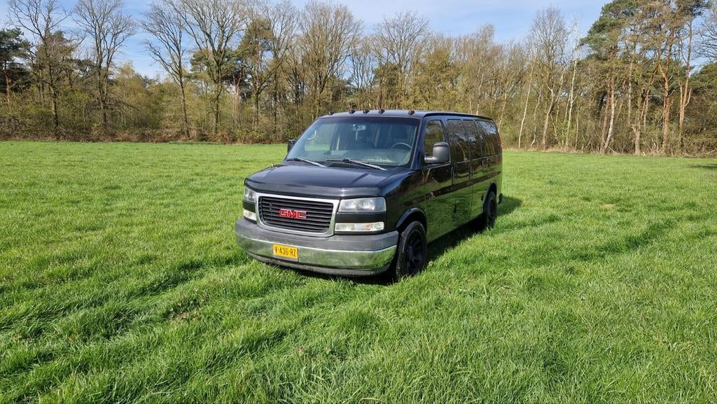 GMC savana 2006, Auto's, Automaat, Achterwielaandrijving, 8 cilinders, Zwart