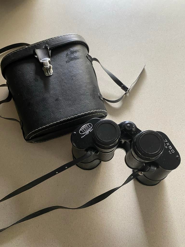 Vintage verrekijker 7x50, Porro-prisma, Ophalen, Gebruikt, Minder dan 8x, Porro (met knik)