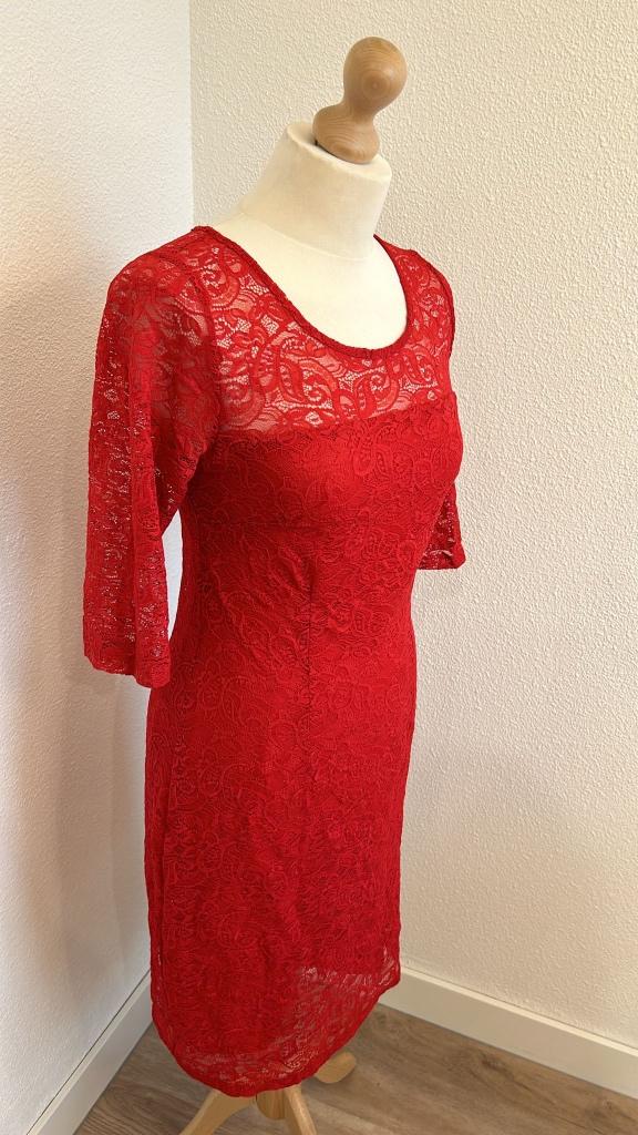 King Louie maat M feest kanten jurk 760, Maat 38/40 (M), Ophalen of Verzenden, Zo goed als nieuw, Knielengte