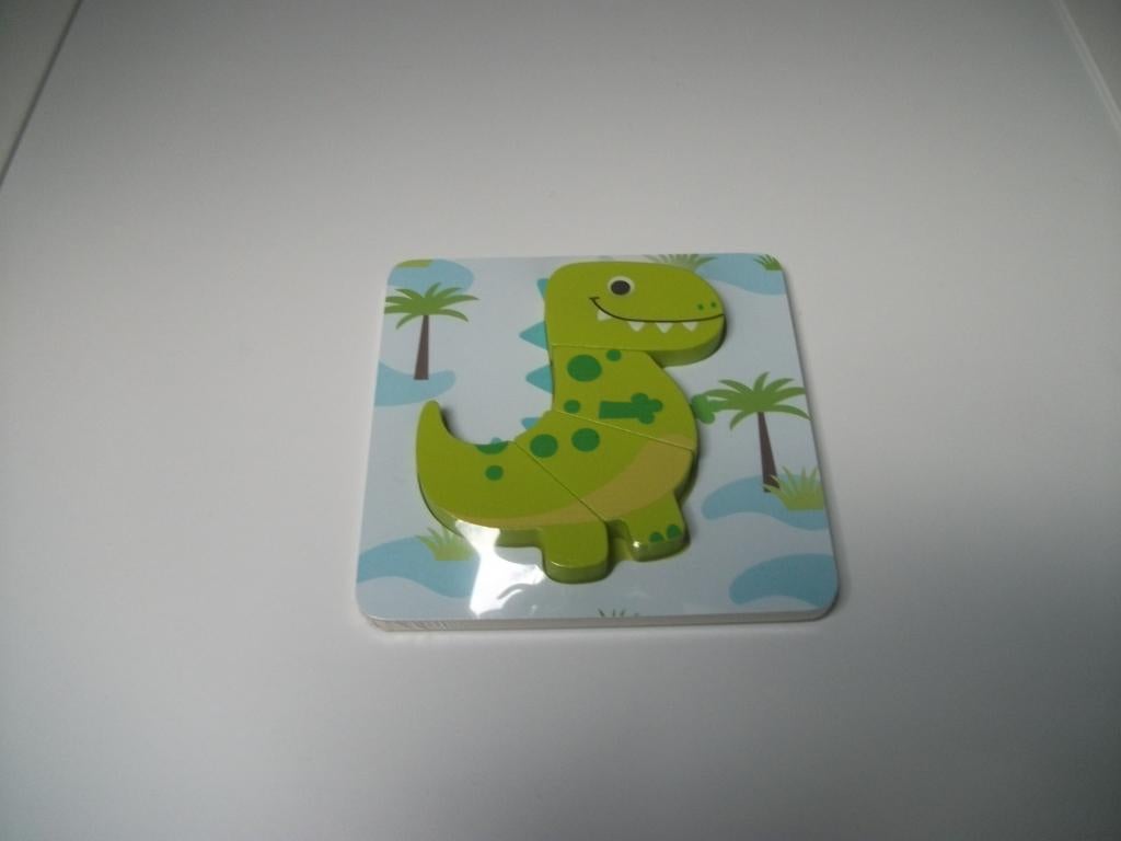 Inlegpuzzel Dinosaurus 4 delig (nieuw), Ophalen of Verzenden, Nieuw