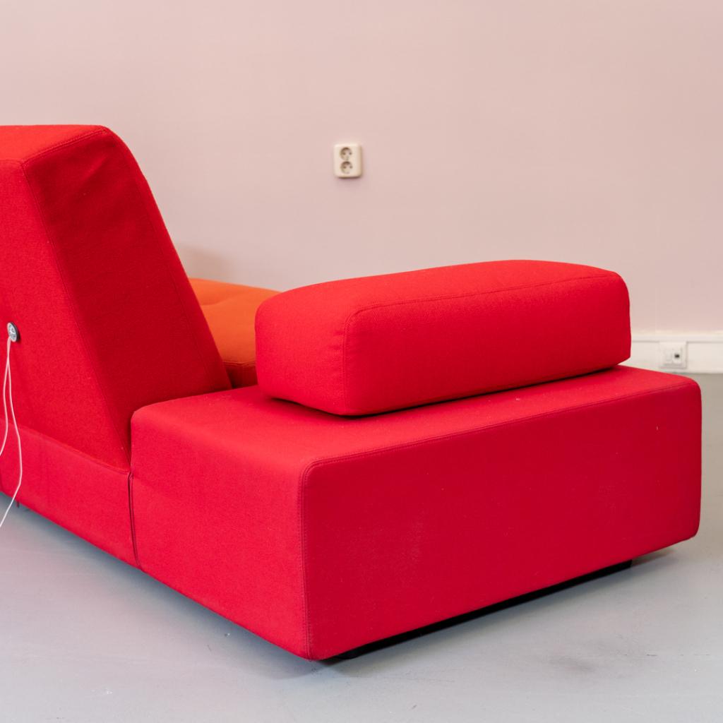 1 Vitra Hella Jongerius Poldersofa Rood mix Xs 227cm, Niet ingevuld, 250 tot 300 cm, Niet ingevuld, Nieuw