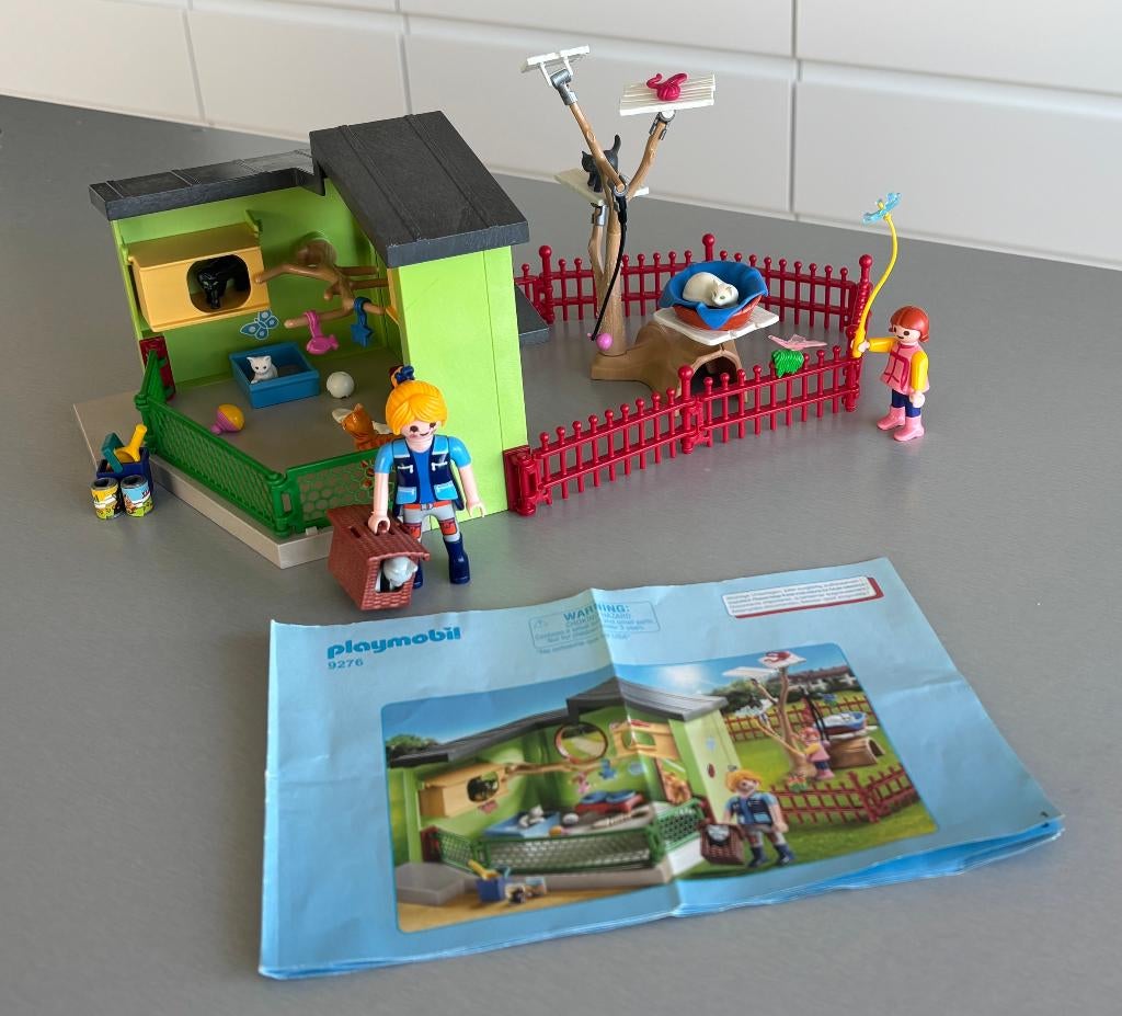 Playmobil Kattenverblijf (9276), Ophalen, Zo goed als nieuw, Complete set