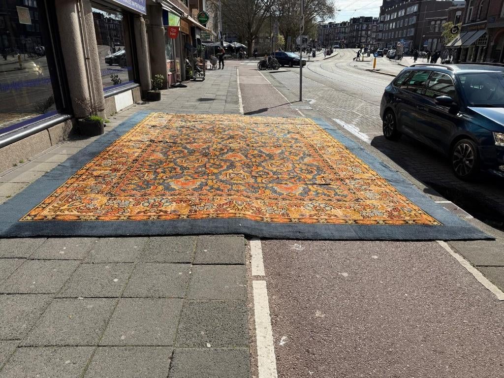 Antiek België-Nederland Tapijt ( Antique Carpet) 650 x460 cm, Gebruikt, Overige kleuren, Wol, 200 cm of meer