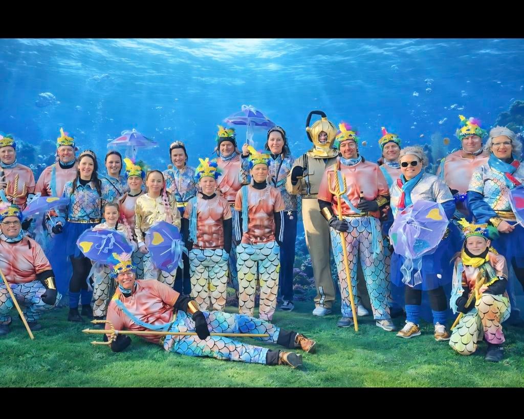Loopgroep carnaval onderwater wereld, Ophalen, Carnaval
