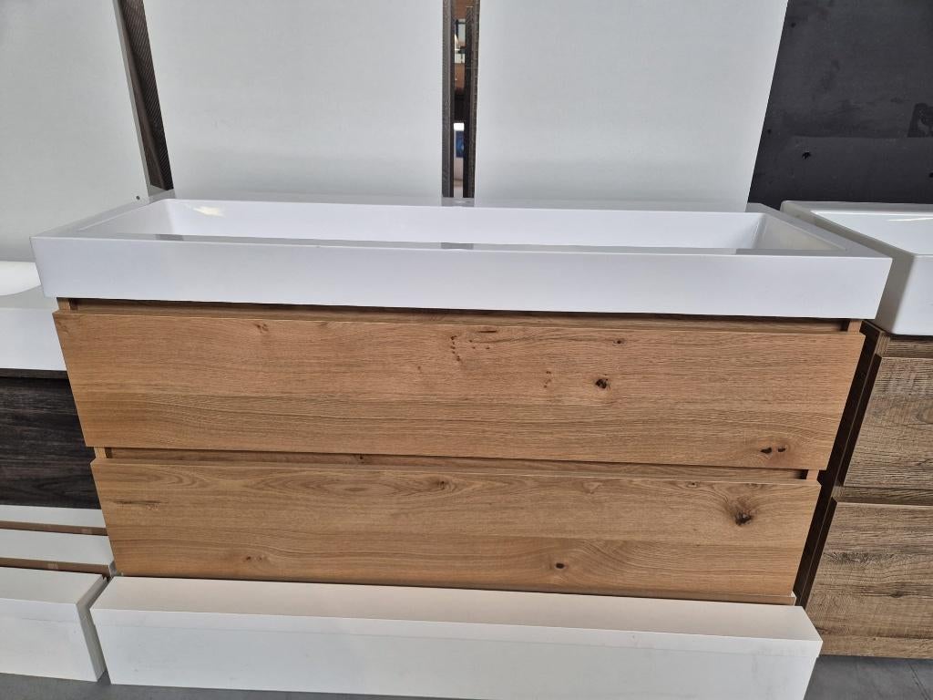 ACTIE! Uitverkoop showroommeubel, Huis en Inrichting, Badkamer | Badkamermeubels, Ophalen, 100 tot 150 cm, Zo goed als nieuw, Minder dan 100 cm