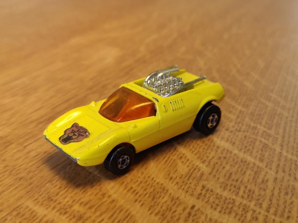 Matchbox Lotus Europa Mod Rod GEEL, Ophalen of Verzenden, Zo goed als nieuw, Auto