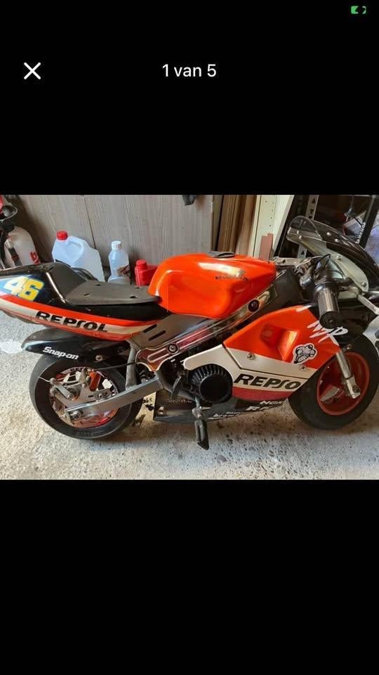 mini bike replica honda repsol, Gebruikt, Onbekend, Overige typen, 49 cc