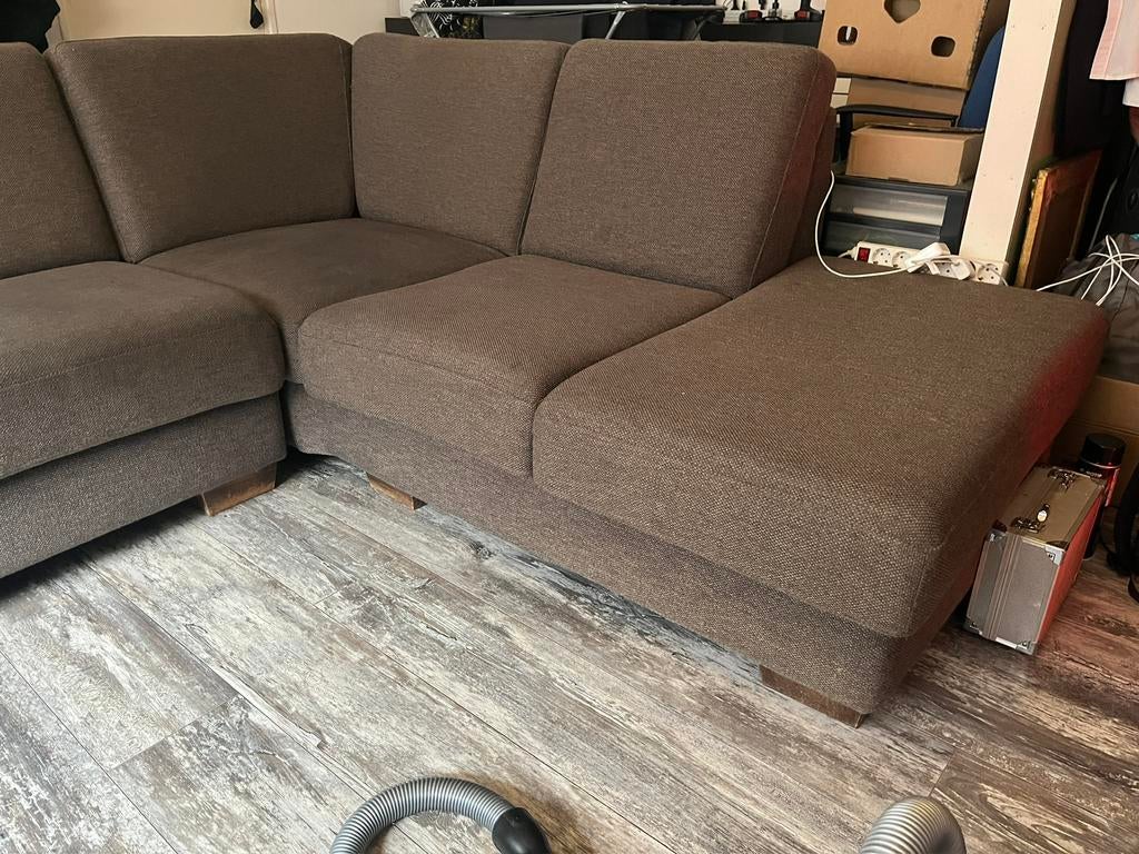 Goossens Hoekbank N-joy Divana met ligelement, Huis en Inrichting, Banken | Bankstellen, Ophalen, Zo goed als nieuw, 150 cm of meer