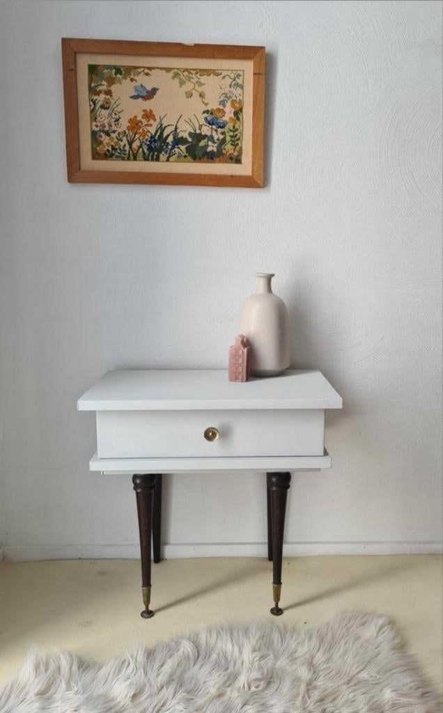 Vintage kastje nachtkastje halkastje, Ophalen, Minder dan 45 cm