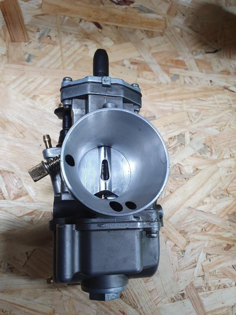 Carburateur Polini 34 mm PWK Vlakschuif handchoke 201.0171, Fietsen en Brommers, Ophalen of Verzenden, Zo goed als nieuw, Carburateur