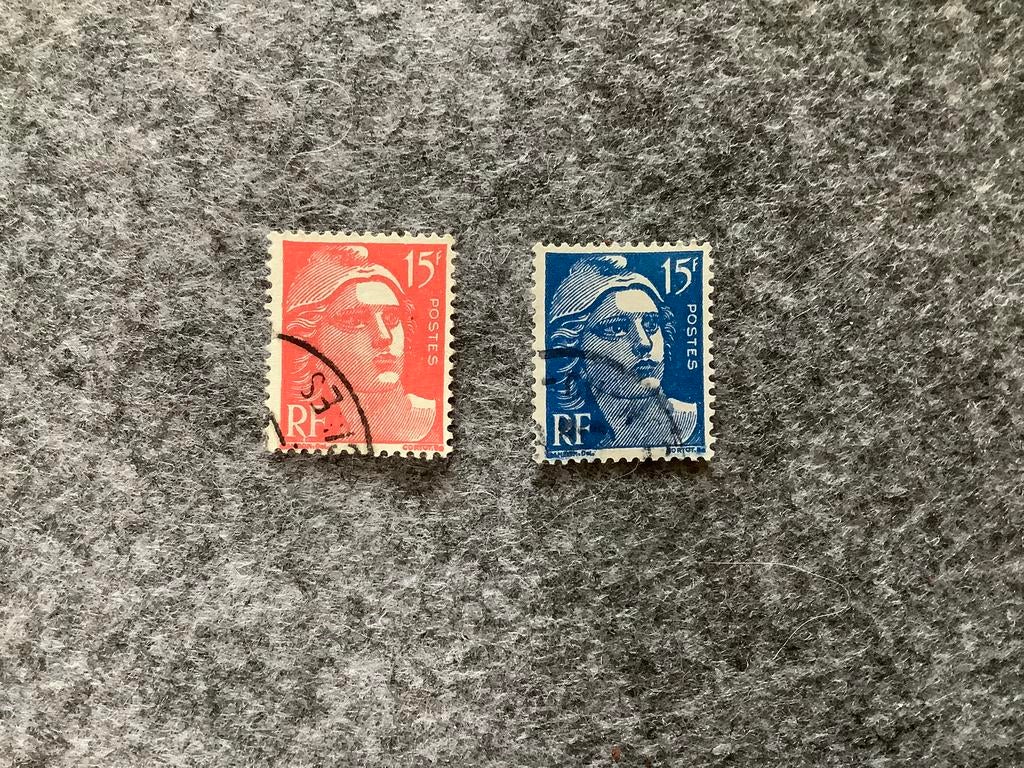 Frankrijk 1945 Marianne gestempeld, Ophalen of Verzenden, Gestempeld