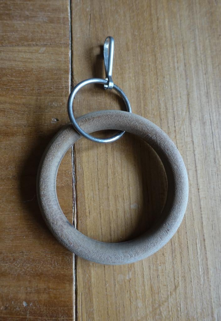 dikke houten schommel ring voor parkiet of agaponus, Ophalen of Verzenden, Zo goed als nieuw, Kooi-accessoires