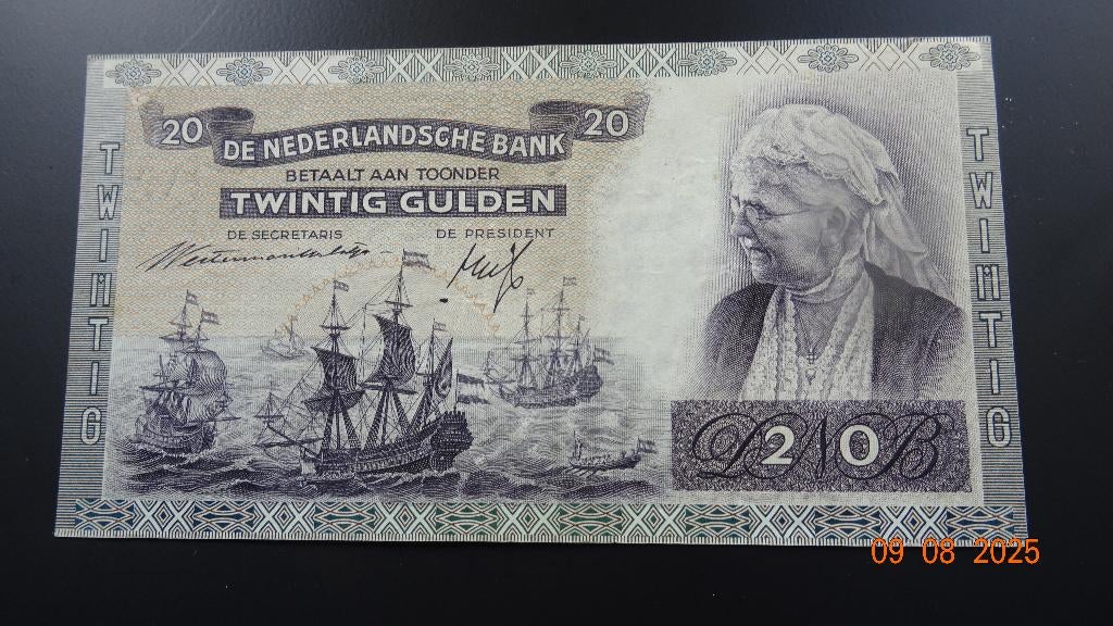 20 Gld 1941 Pr+, Ophalen of Verzenden, 25 gulden, Los biljet