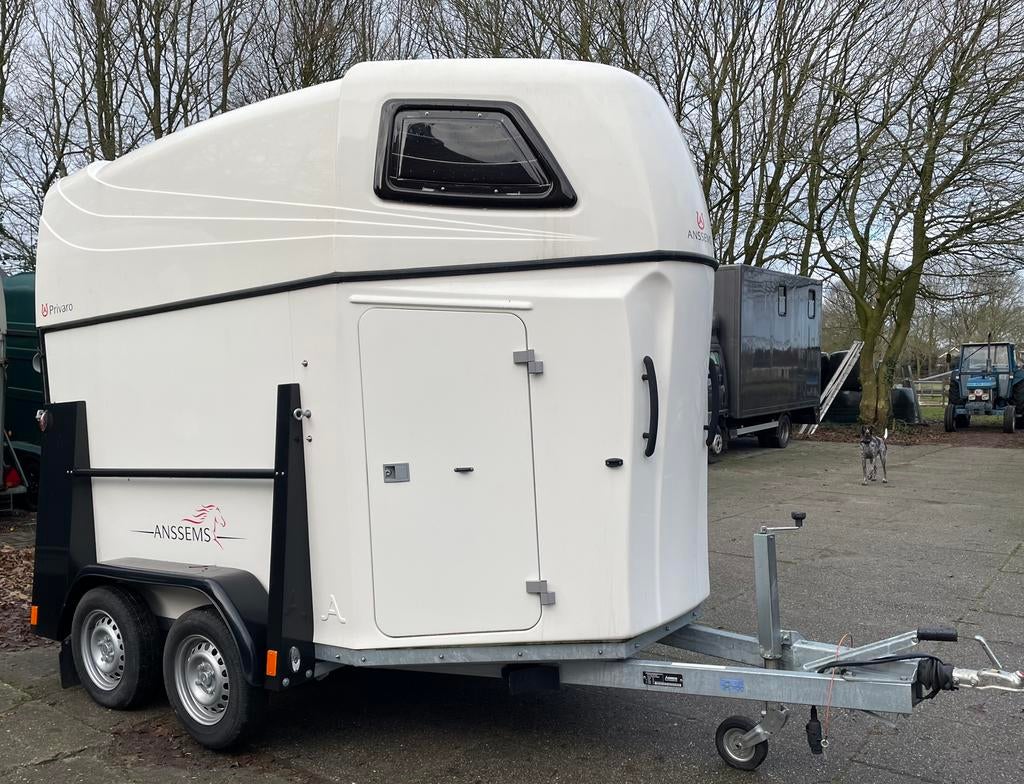 Nw. Adv. Zo goed als nieuwe 2 paards Anssems paardentrailer, Ophalen of Verzenden, Zo goed als nieuw, Polyester, 2-paards trailer