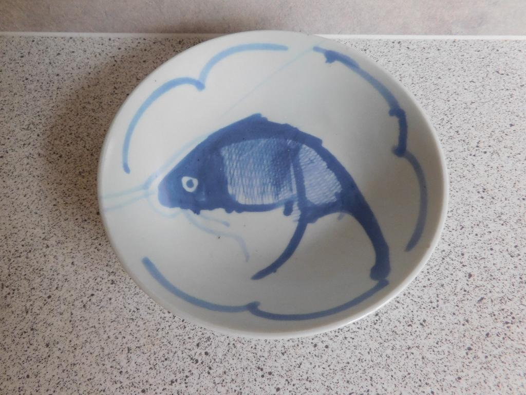 Diep Bord 14,5 cm. Koi Blauw, Ophalen of Verzenden