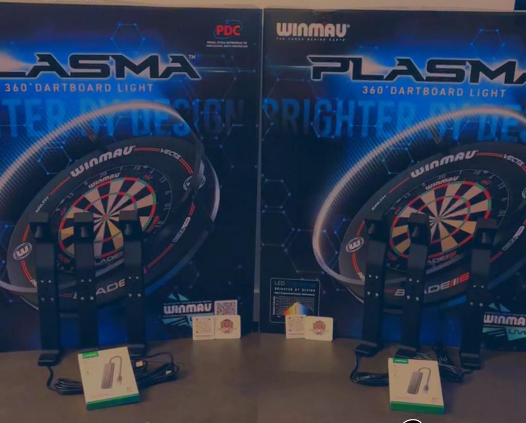 Autodarts camera set + ORGINEEL Winmau Plasma LED Ring, Happy darts muntendam, Muntendam, Elektronisch, Ophalen of Verzenden