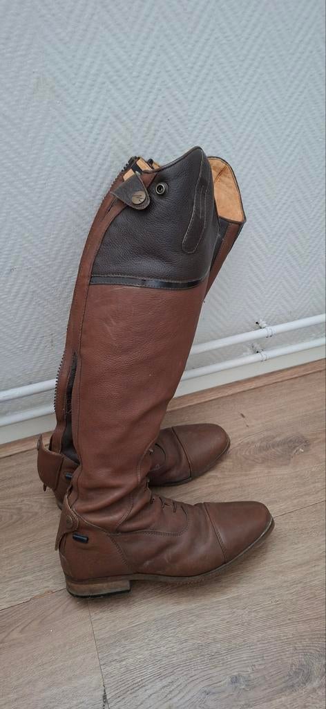 Mondoni rijlaarzen maat 38 bruin, Dieren en Toebehoren, Paardrijkleding, Ophalen, Dressuur, Zo goed als nieuw, Dames