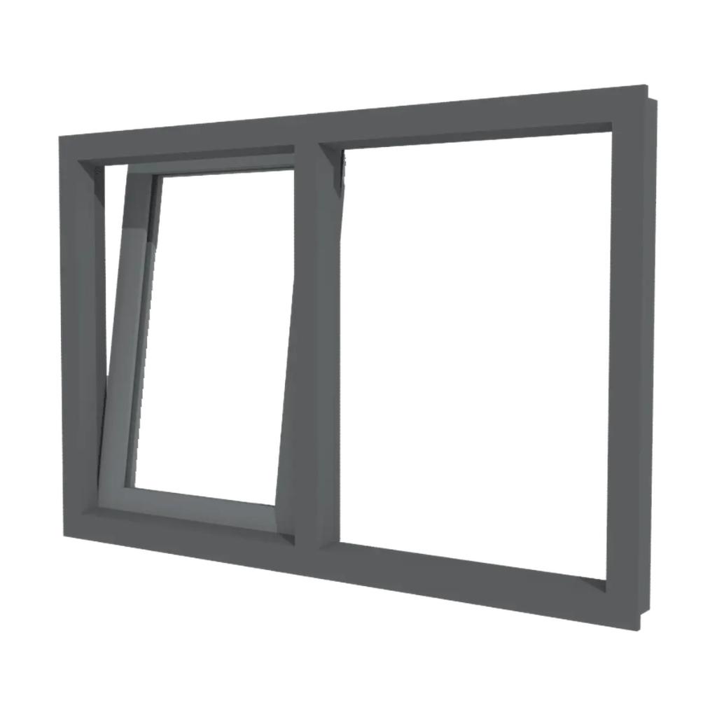 Kunststof kozijn vast met draaikiepraam 1545 x 1565 mm (BxH), Ophalen, Kunststof, Raamkozijn, Zo goed als nieuw