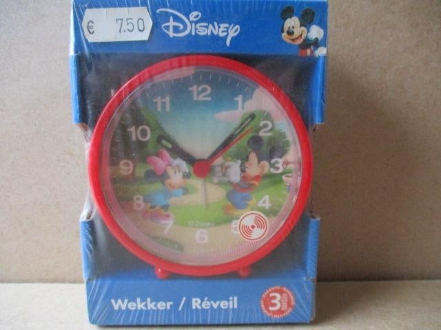 adv9781 mickey wekker 4, Ophalen, Mickey Mouse, Zo goed als nieuw, Overige typen