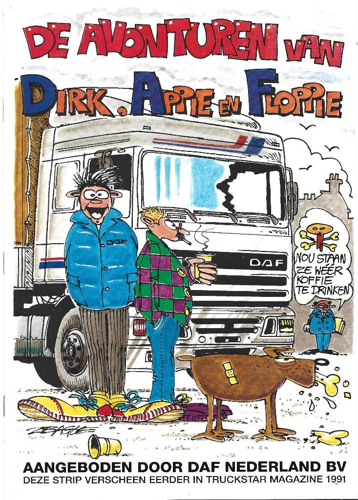 DAF strip reclame vrachtwagen camion LKW (df09), Ophalen of Verzenden, Zo goed als nieuw, Vrachtwagen