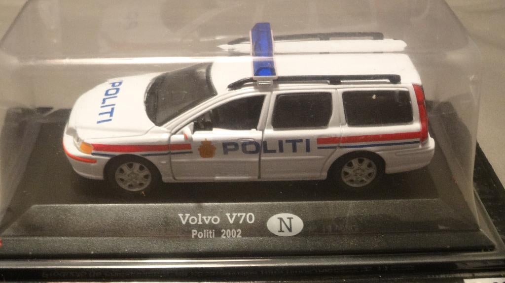 Volvo V70 Politi 2002 Noorwegen Politie 1:43, Ophalen of Verzenden, Nieuw, Auto, Overige merken
