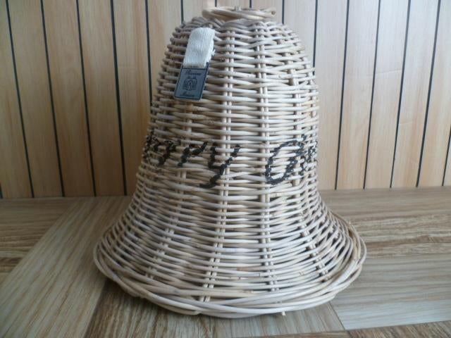 Riviera Maison rustic rattan grote Kerst klok / bel, Ophalen of Verzenden, Zo goed als nieuw