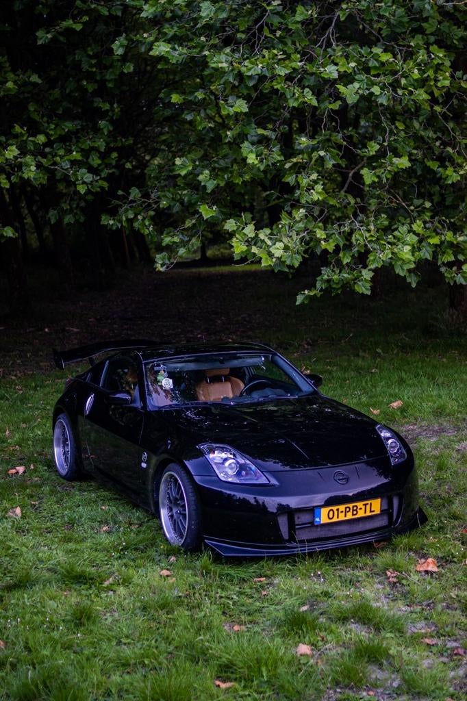 Nissan 350Z 3.5 V6 24V 2004 Zwart, Auto's, Nissan, 350Z, Achterwielaandrijving, Zwart, Handgeschakeld