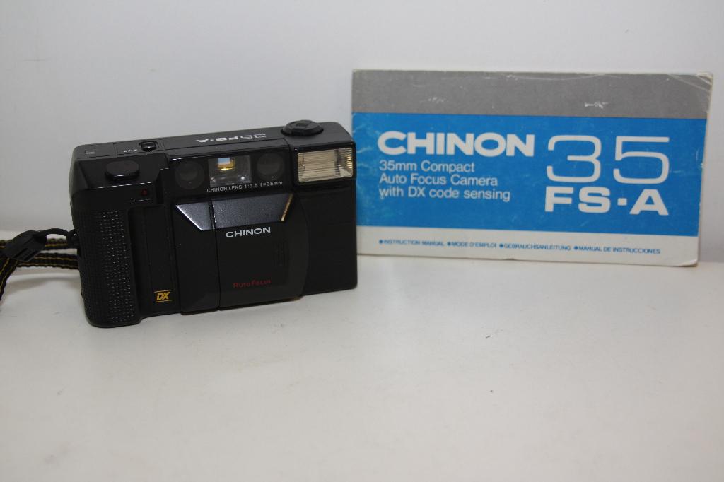 Chinon 35 FS-A Auto Focus Camera met DX code detectie., Audio, Tv en Foto, Fotocamera's Analoog, Compact, Overige Merken, Ophalen of Verzenden