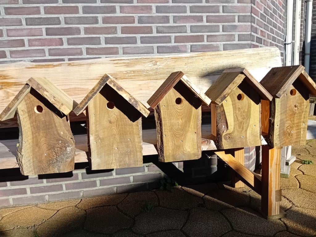 Vogelhuisje nestkastje pimpelmees koolmees boomklever, Tuin en Terras, Vogelhuisjes en Vogelbaden, Ophalen of Verzenden, Nieuw