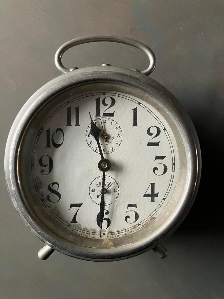 Antieke wekker, Ophalen of Verzenden, Staal, Overige merken, 1960 of later