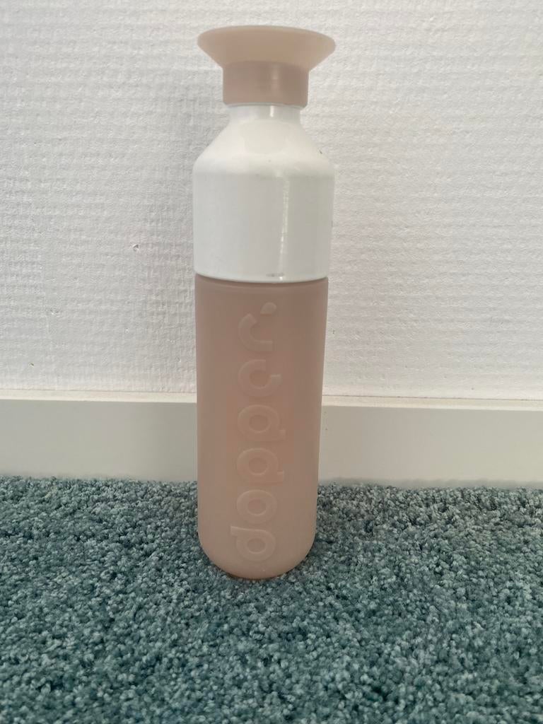 Bruine drinkfles dopper, Ophalen, Zo goed als nieuw