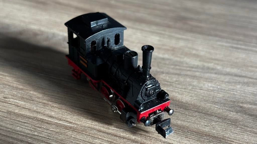 Minitrix DB T3 stoomloc – N-spoor – getest & rijdend, Overige merken, Gebruikt, Locomotief, Gelijkstroom of Wisselstroom