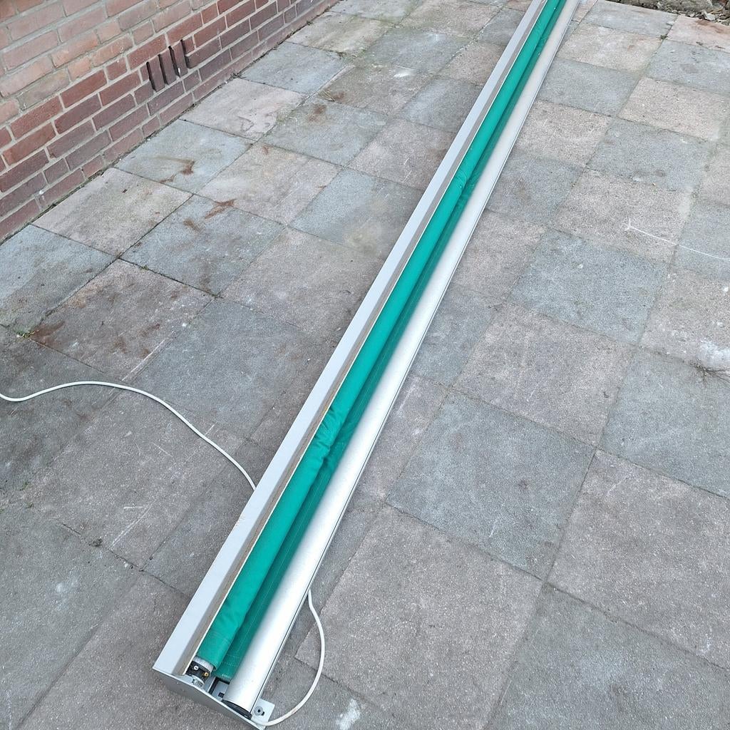 Zonwering elektrisch 3,60meter breed, Gebruikt, Elektrisch, Ophalen of Verzenden, 150 tot 300 cm