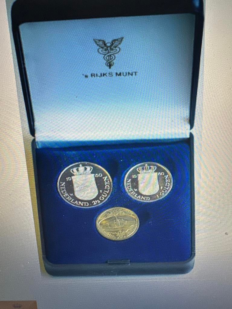 Setje Juliana & Beatrix 1980, Koningin Juliana, Setje, Zilver, Ophalen of Verzenden