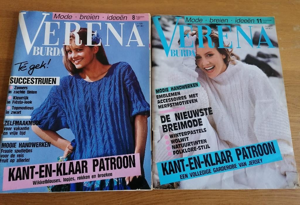 Breimode magazine Verena Burda breien/ideeën per stuk € 3,-, Ophalen of Verzenden, Zo goed als nieuw, Breien, Patroon of Boek