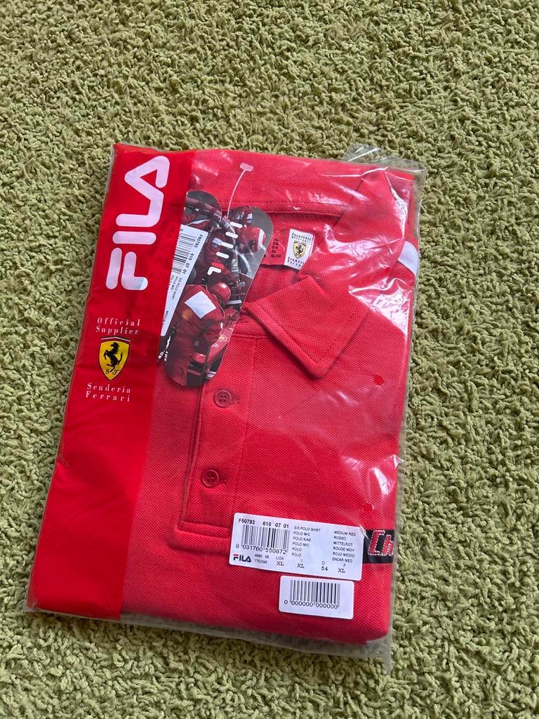 Ferrari Fila Polo Shirt - Maat XL - Nieuw!, Ophalen of Verzenden, Rood, Overige typen