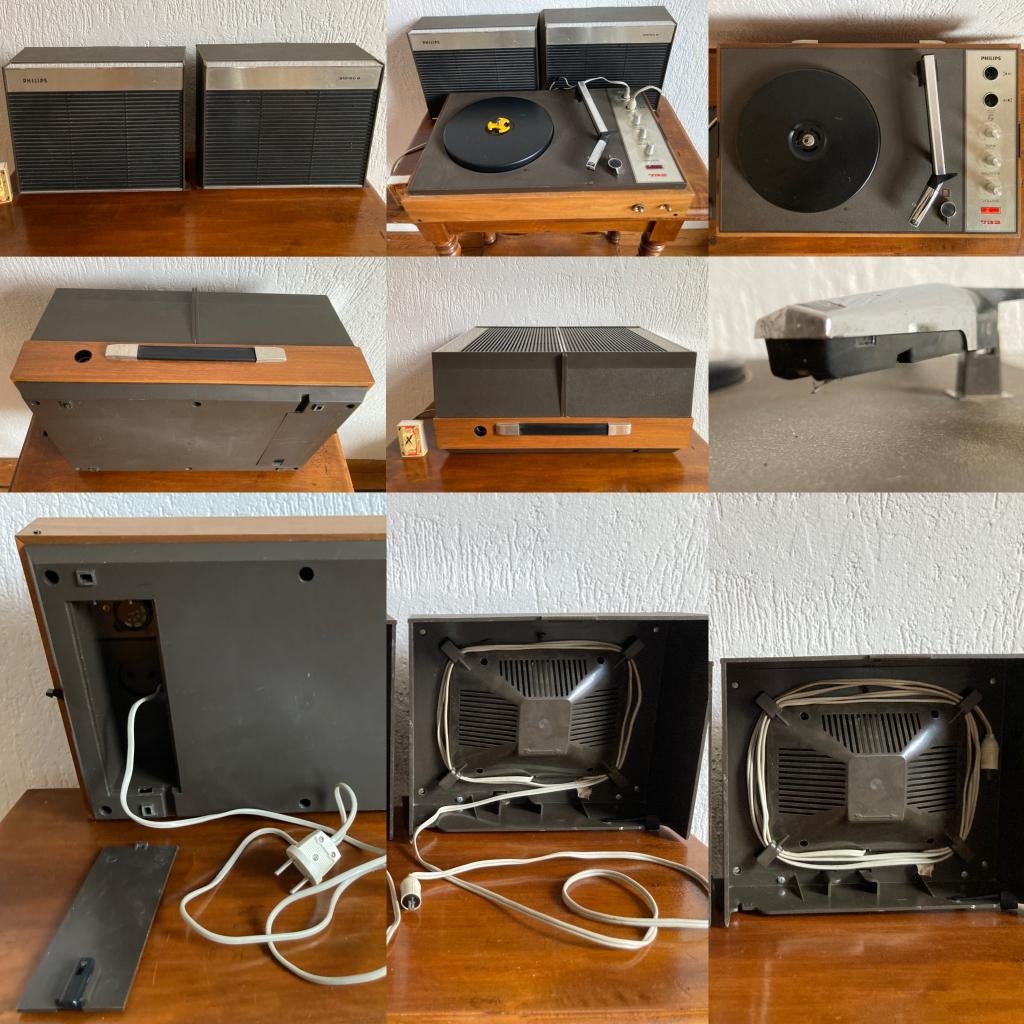 Vintage Philips pickup platenspeler koffergrammofoon retro, Audio, Tv en Foto, Platenspelers, Gebruikt, Platenspeler, Philips