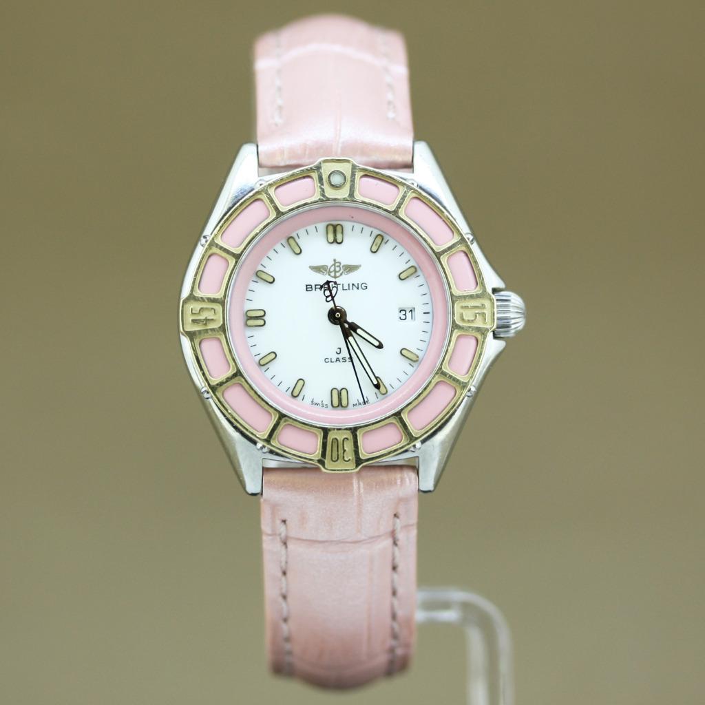 Breitling J-Class Pink Custom D52065, Overige merken, Staal, Polshorloge, Ophalen of Verzenden