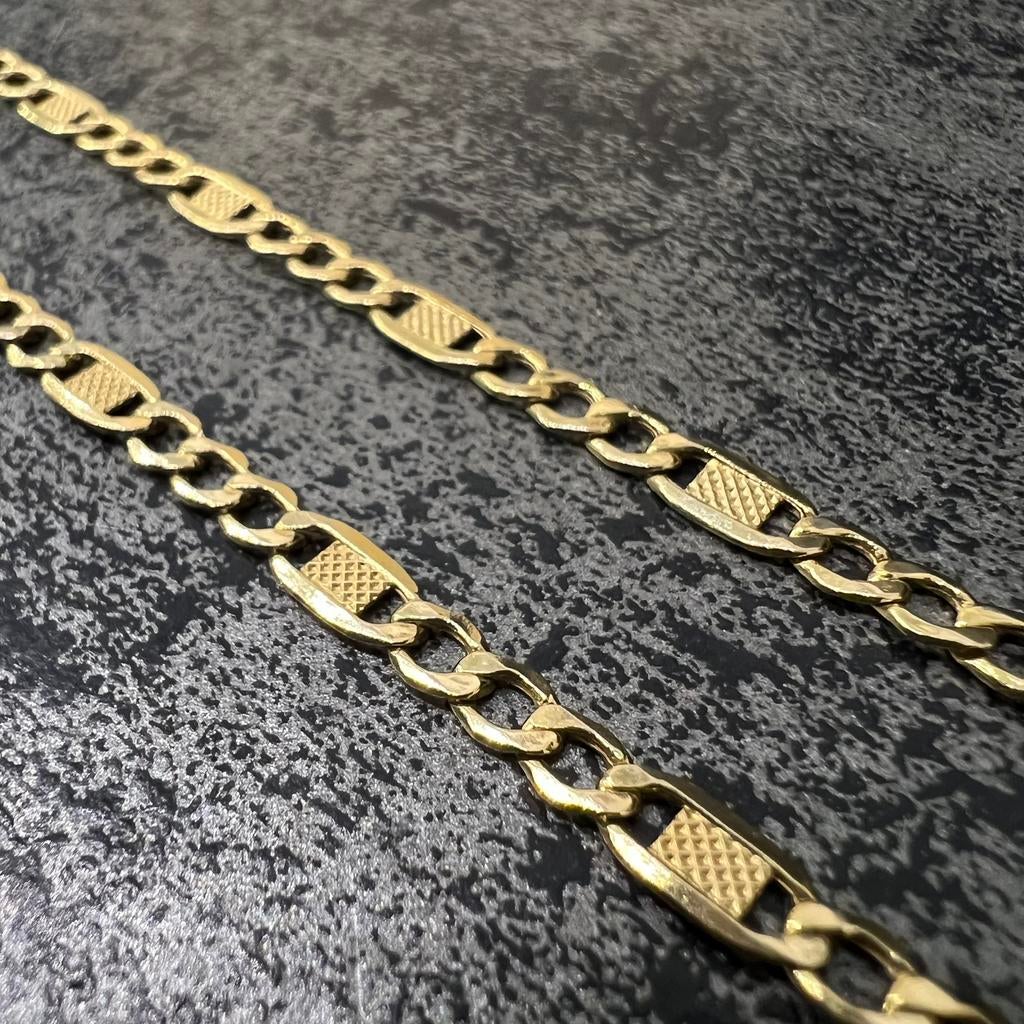 14k gouden ketting prachtig schakel cuban model, Sieraden, Tassen en Uiterlijk, Kettingen, Nieuw, Goud, Ophalen of Verzenden
