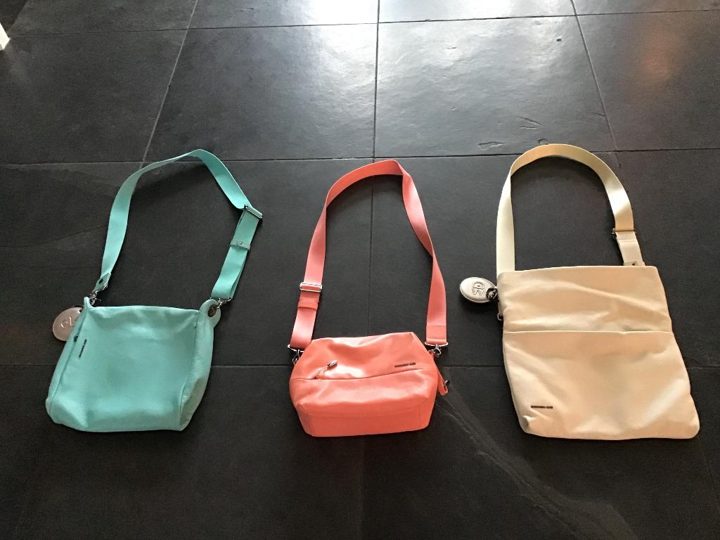 Mandarina Duck lederen tassen, Sieraden, Tassen en Uiterlijk, Tassen | Damestassen, Ophalen, Zo goed als nieuw, Overige kleuren