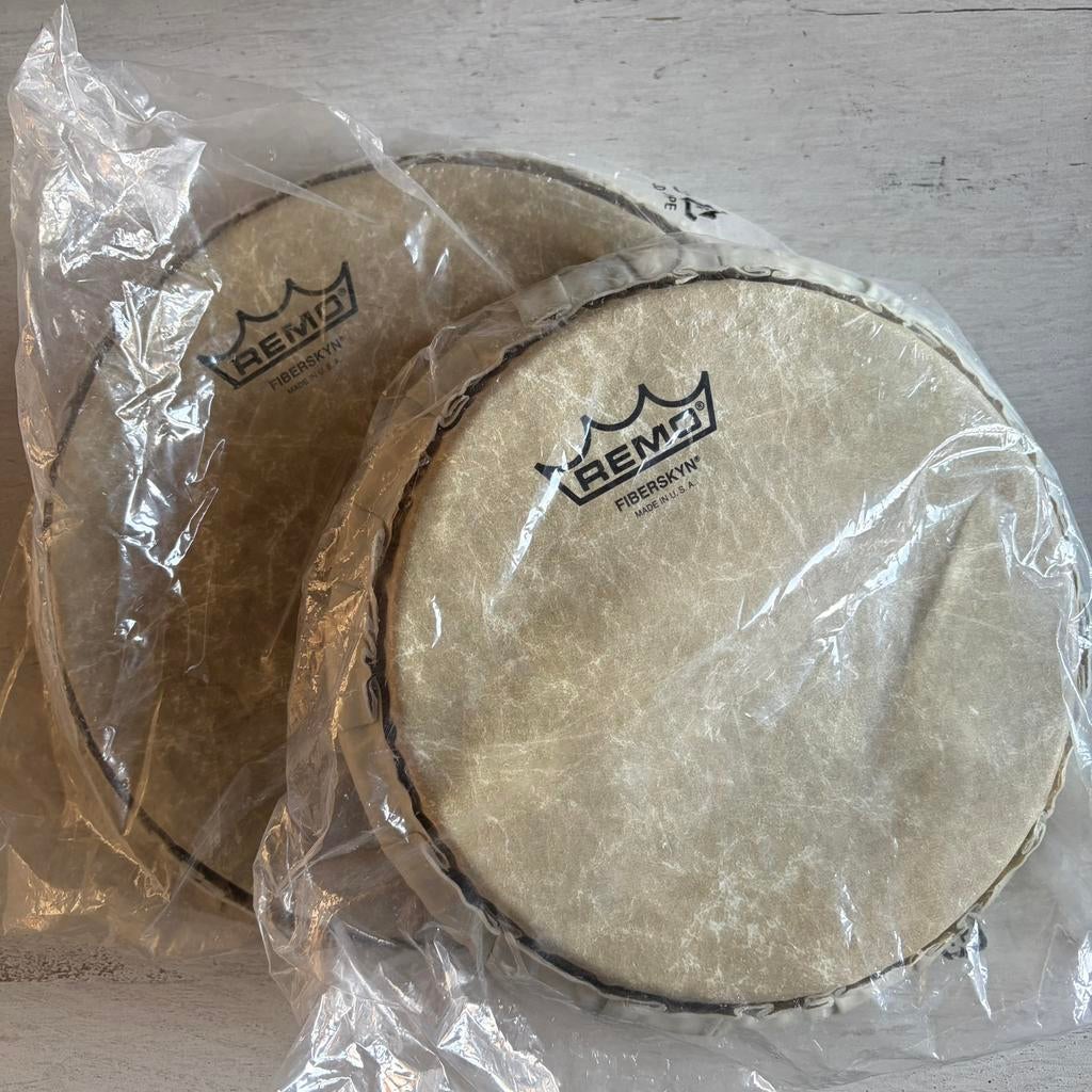 Remo vellen set Bongo Fiberskyn 7,15” plus 8,5” - nieuw, Ophalen, Nieuw, Trommel