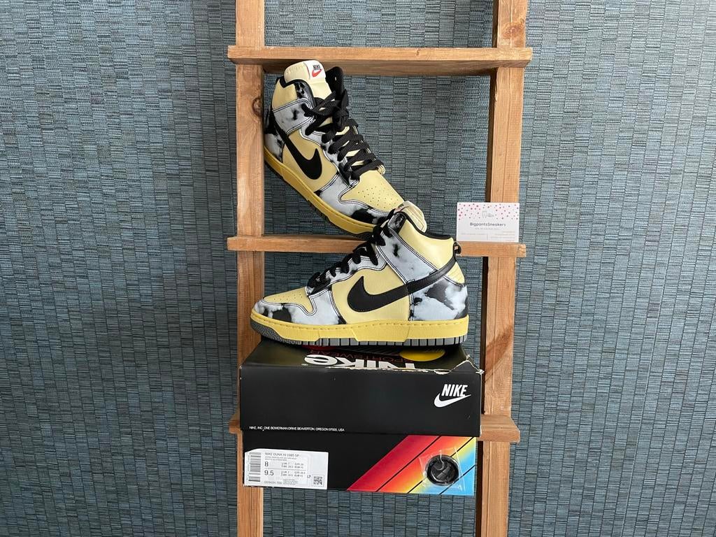 Nike Dunk EU 41 Hi High 1985 Lemon Drop Black Saturn Gold, Kleding | Dames, Schoenen, Zwart, Nieuw, Ophalen of Verzenden, Sneakers of Gympen