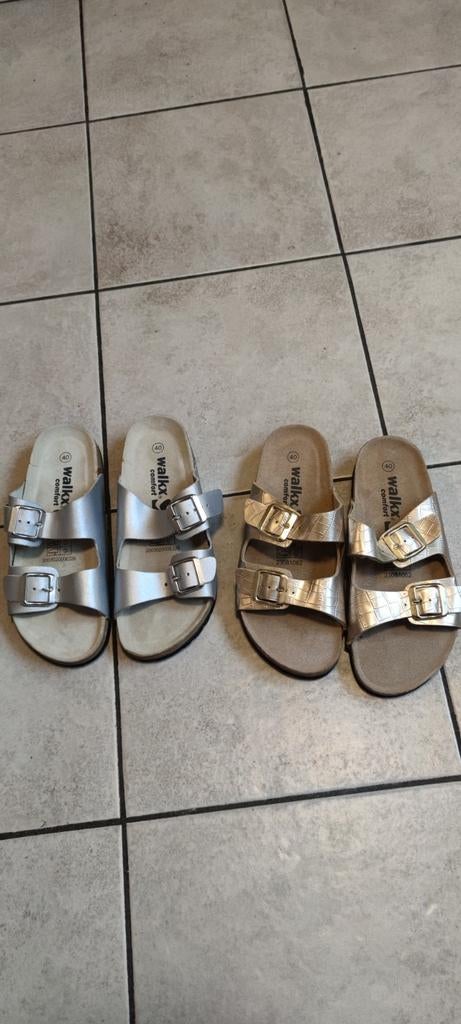 2X WALKX komfort slippers maat 40, Ophalen of Verzenden, Zo goed als nieuw, Overige kleuren