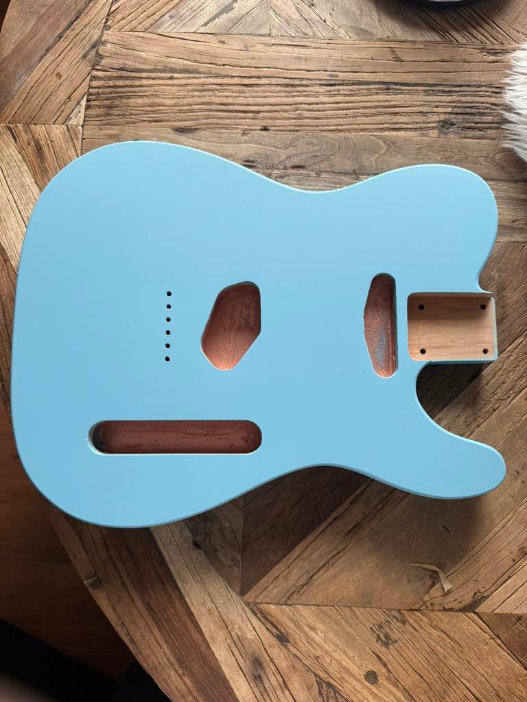 Telecaster body”Daphne Blue nitro satin “ newww, Verzenden, Geen, Geen, Jpsg