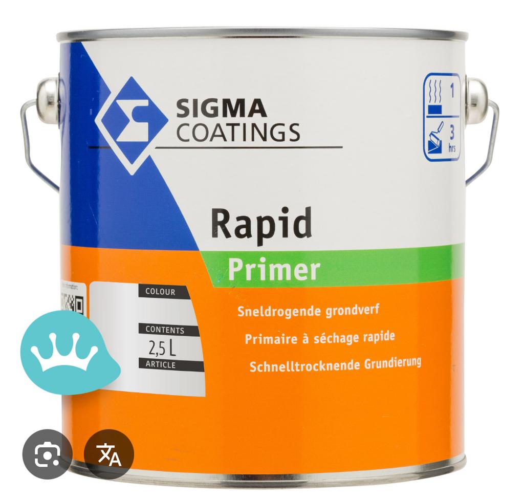 Sigma Multiprimer Ral 6013 2.5L groen Nieuwprijs 125€ nu, Verzenden, Wit, Nieuw, Lak