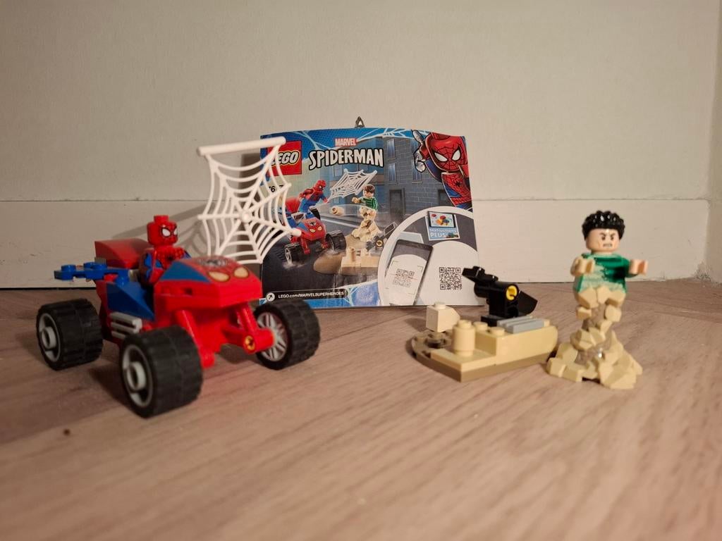 LEGO Marvel Spider-Man auto met Sandman, Ophalen of Verzenden, Zo goed als nieuw, Complete set, Lego