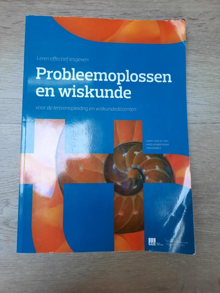Probleemoplossen en wiskunde - lerarenopleiding, Boeken, Gelezen, Harry van Helden, Beta, HBO