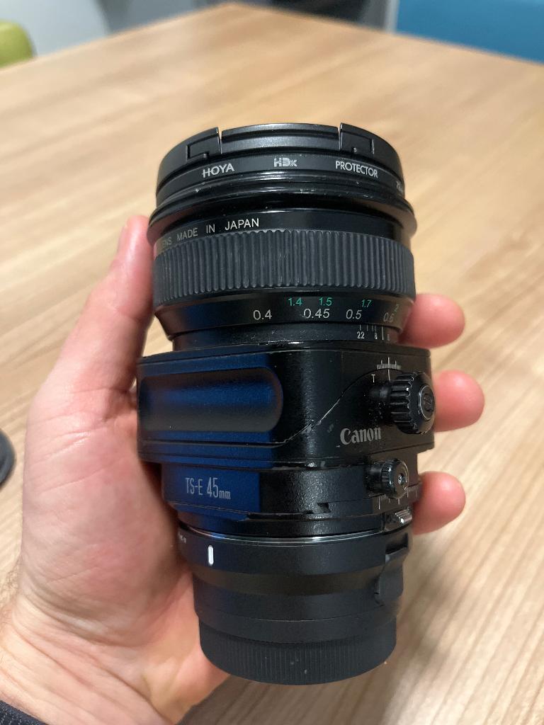 Canon TS-E 45mm 2.8 incl. Sigma MC-11 converter Sony, Ophalen of Verzenden, Gebruikt, Overige typen