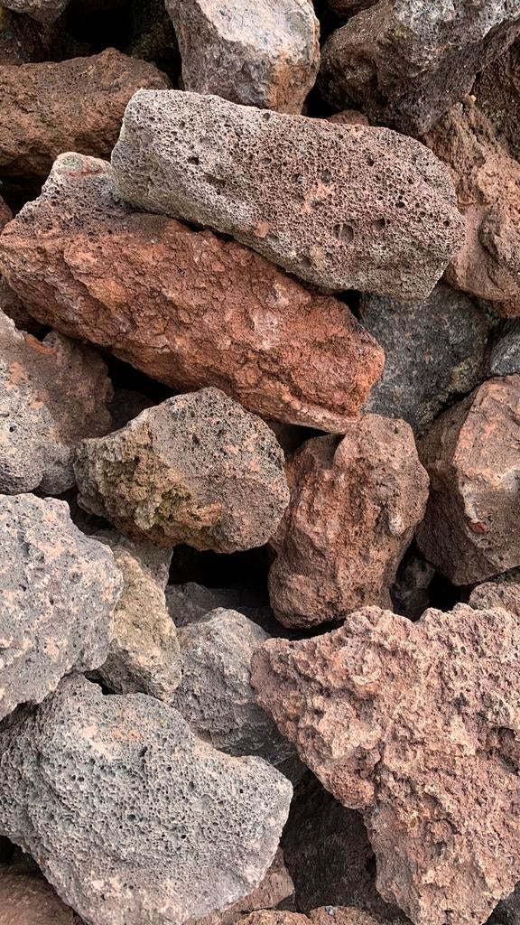 Lava stenen Keien grind split vijver rotsen tuin, Tuin en Terras, Bruin, Nieuw, Ophalen of Verzenden, Split