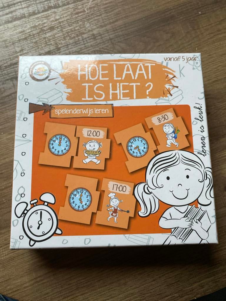 Leer klokkijken met dit leuke spel!, Een of twee spelers, Ophalen of Verzenden, Zo goed als nieuw